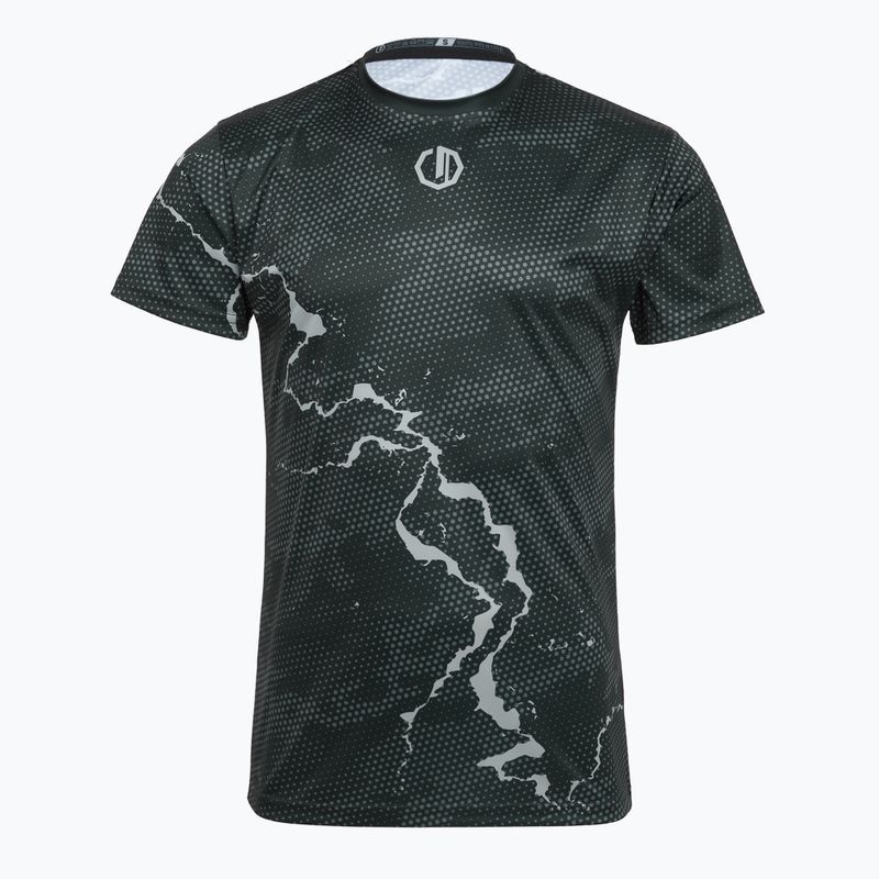 Trainings-T-Shirt Herren Octagon Marble Camo black