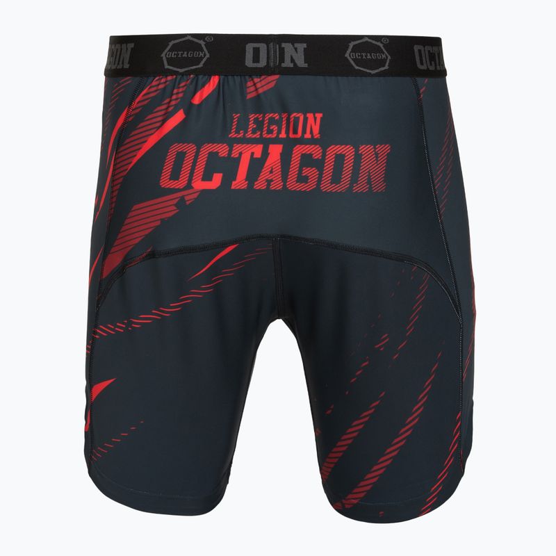 Herren-Trainingsshorts Octagon Legion Escape black/red 2