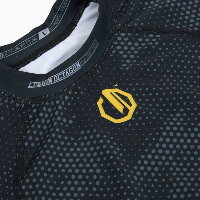 Herren-Rashguard Octagon Legion Premium black/yellow 3