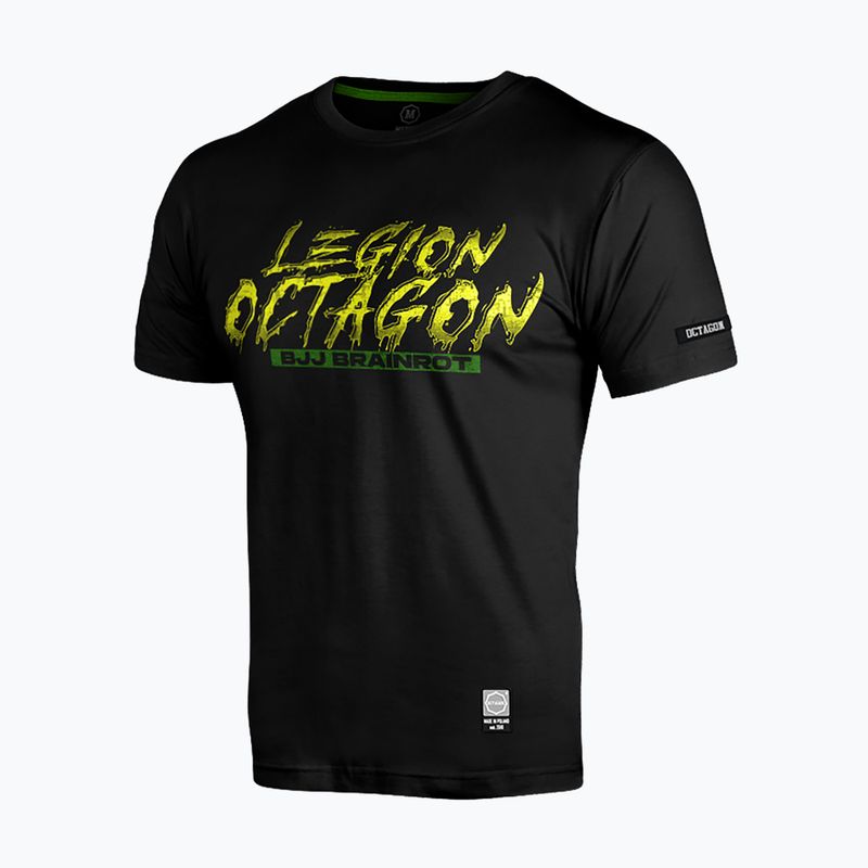 Herren-Shirt Octagon Legion Brainrot Braziliano Crocodano black/multicolor
