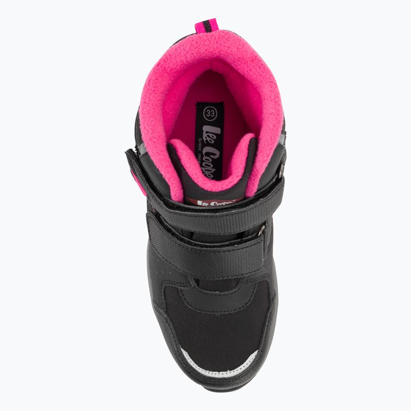 Lee Cooper Kinderschneestiefel LCJ-23-01-2061 schwarz/fuchsia