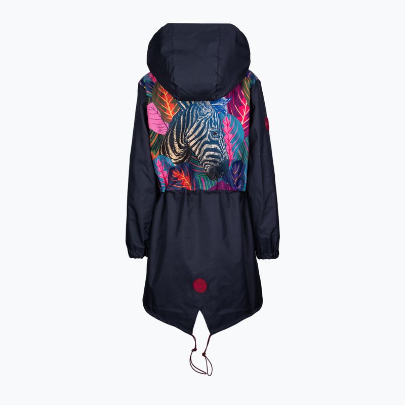 Waikane Vibe Blue Zebra Damen Regenjacke navy blau 2