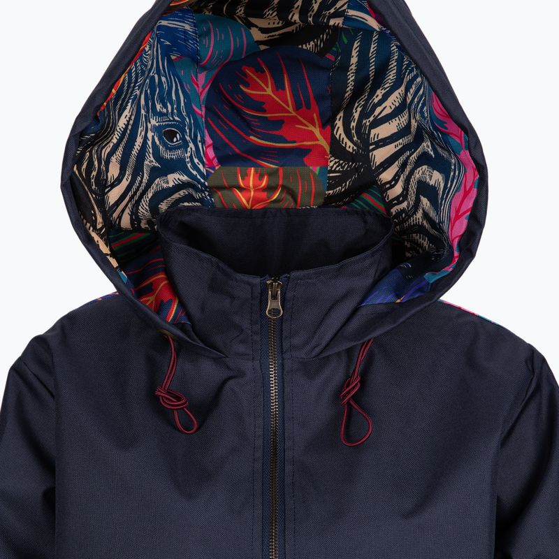Waikane Vibe Blue Zebra Damen Regenjacke navy blau 3