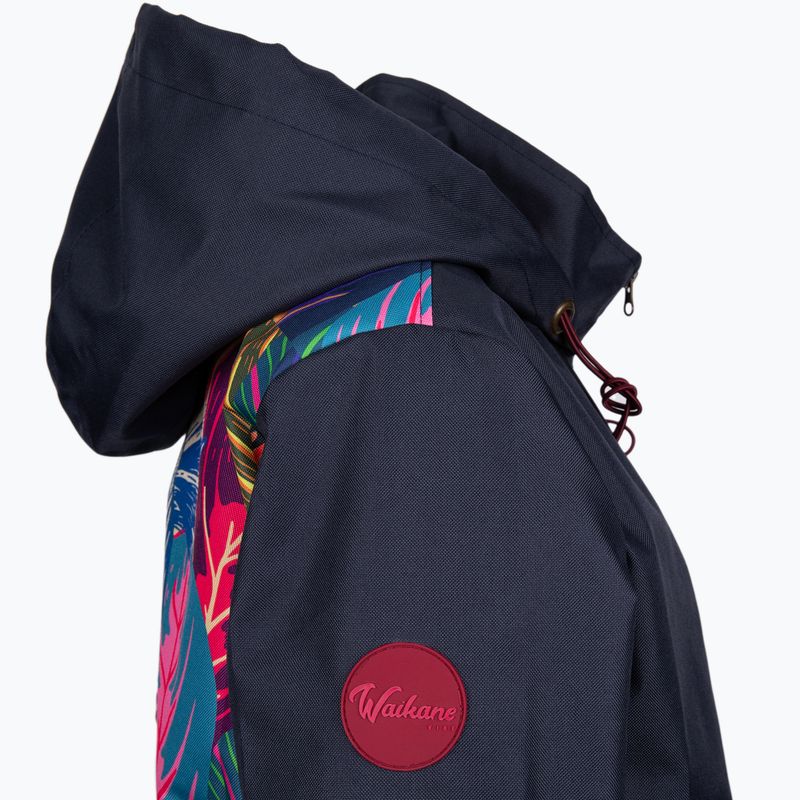 Waikane Vibe Blue Zebra Damen Regenjacke navy blau 4