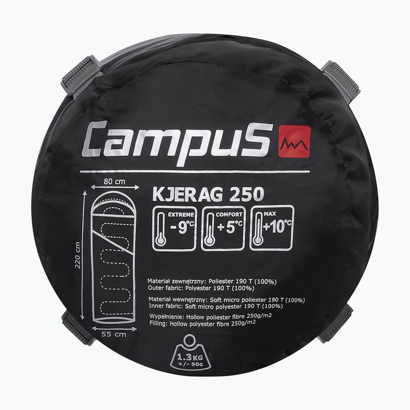 CampuS Kjerag 250 Schlafsack schwarz-grau CUP702123404 8