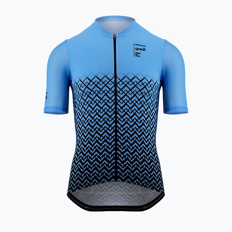 Radtrikot Herren Quest Limone 23 blau