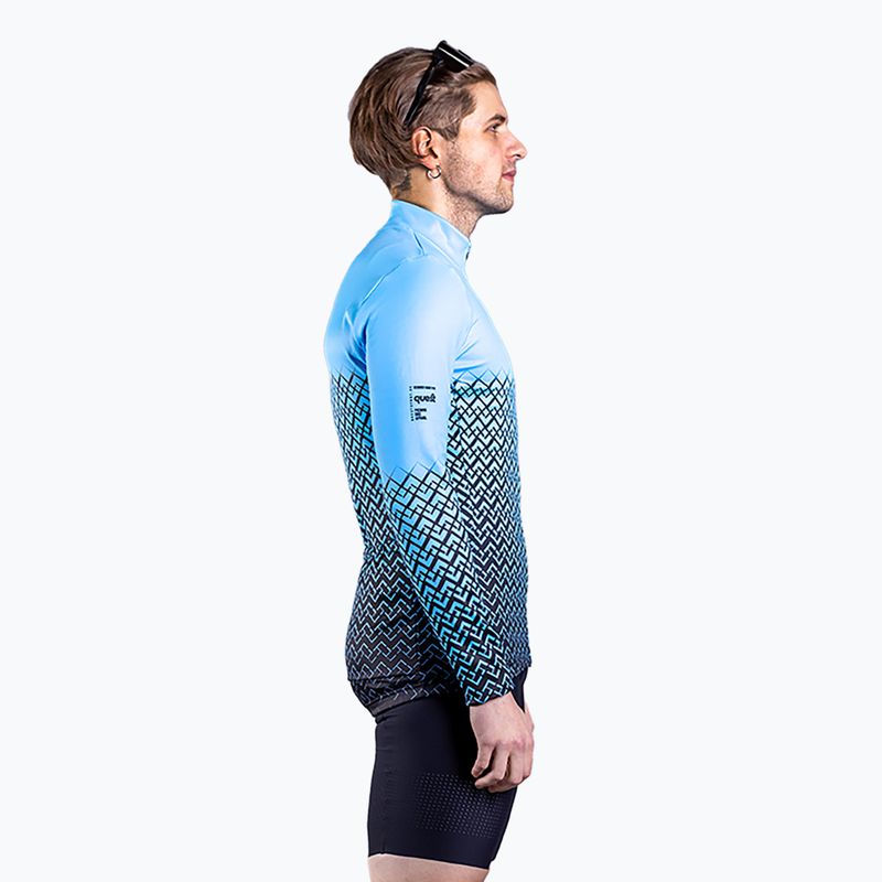 Fahrrad Sweatshirt Hoodie Herren Quest Limone blue 2