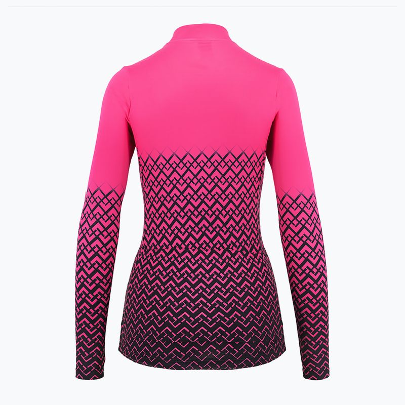 Fahrrad Sweatshirt Hoodie Damen Quest Limone magenta 4