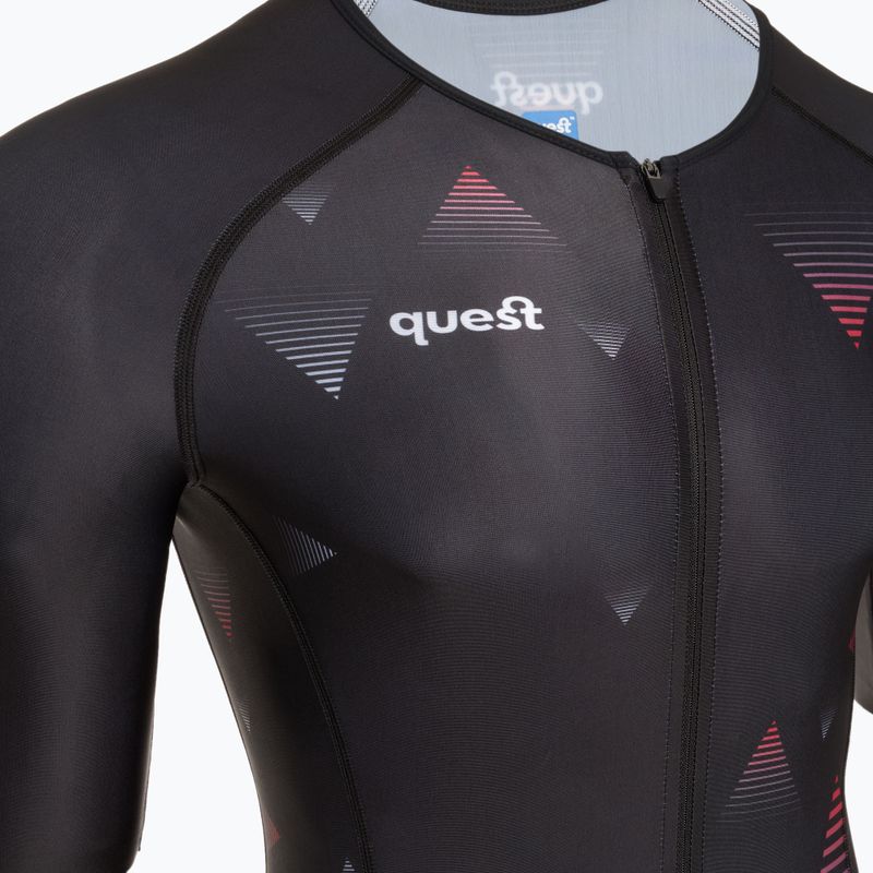 Quest Aerofit Base schwarzer Triathlonanzug für Herren 3