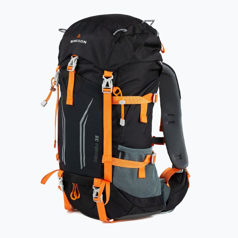 BERGSON Tunnebo 35 l Wanderrucksack schwarz/orange 2