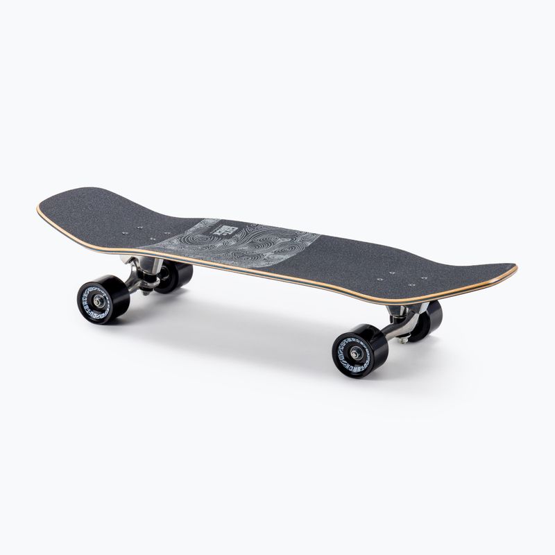 Surfskate Skateboard CUTBACK Black Wave schwarz