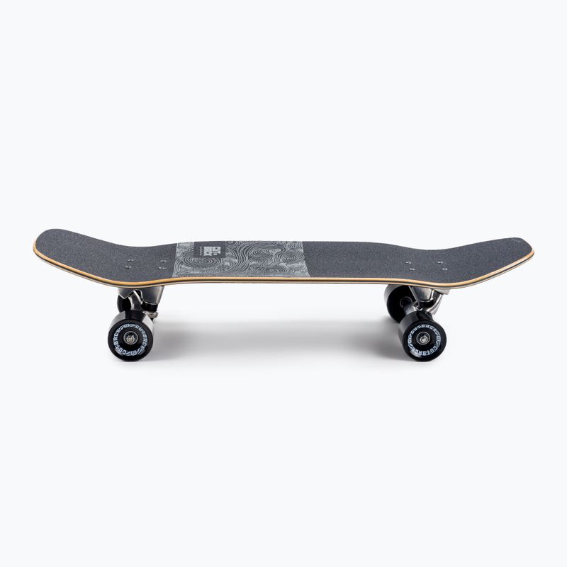 Surfskate Skateboard CUTBACK Black Wave schwarz 2