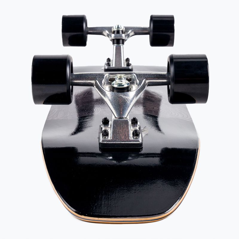 Surfskate Skateboard CUTBACK Black Wave schwarz 5
