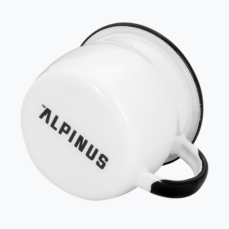 Campingbecher Alpinus Enamelled White Lynx 3
