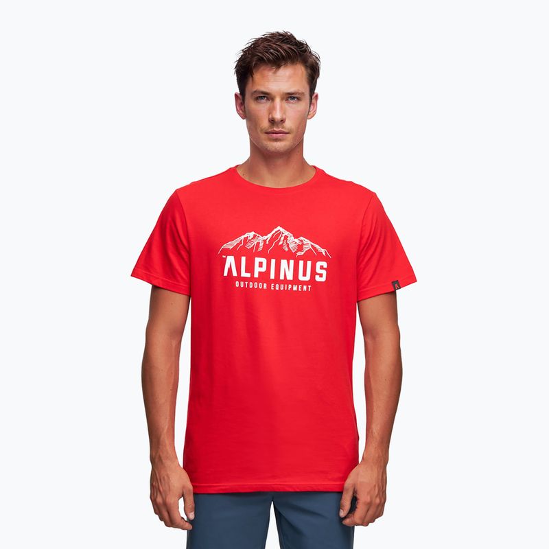 Alpinus Mountains Herren-T-Shirt rot