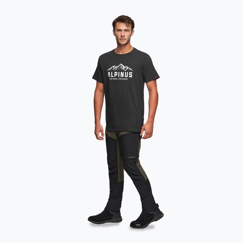 Alpinus Mountains Herren-T-Shirt schwarz 2