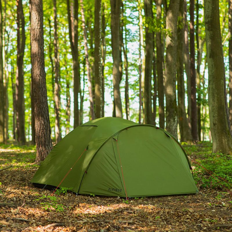 Alpinus Reus 4 4-Personen-Wanderzelt grün 9