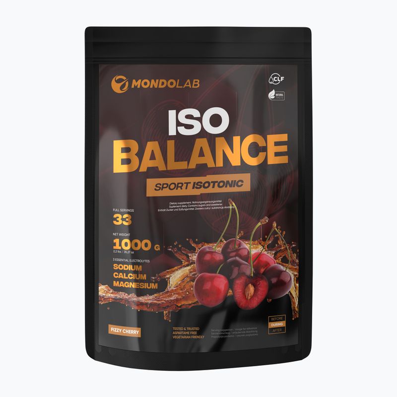 Isotonisches Getränkepulver MONDOLAB Balance Fizzy Cherry 1000g Cherry Cola MND008