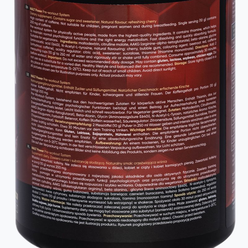 Pre-Workout MONDOLAB Nalt Power Cherry Up 300g Kirsche MND009 2