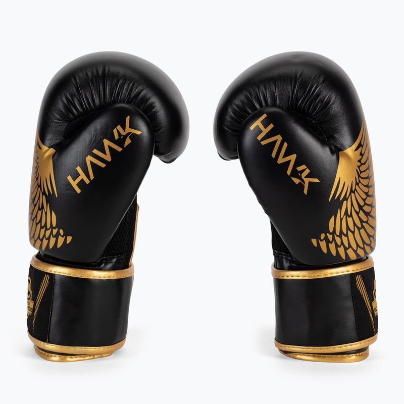 Boxhandschuhe DBX BUSHIDO "HAWK" Active Clima schwarz-gold B-2v17 4