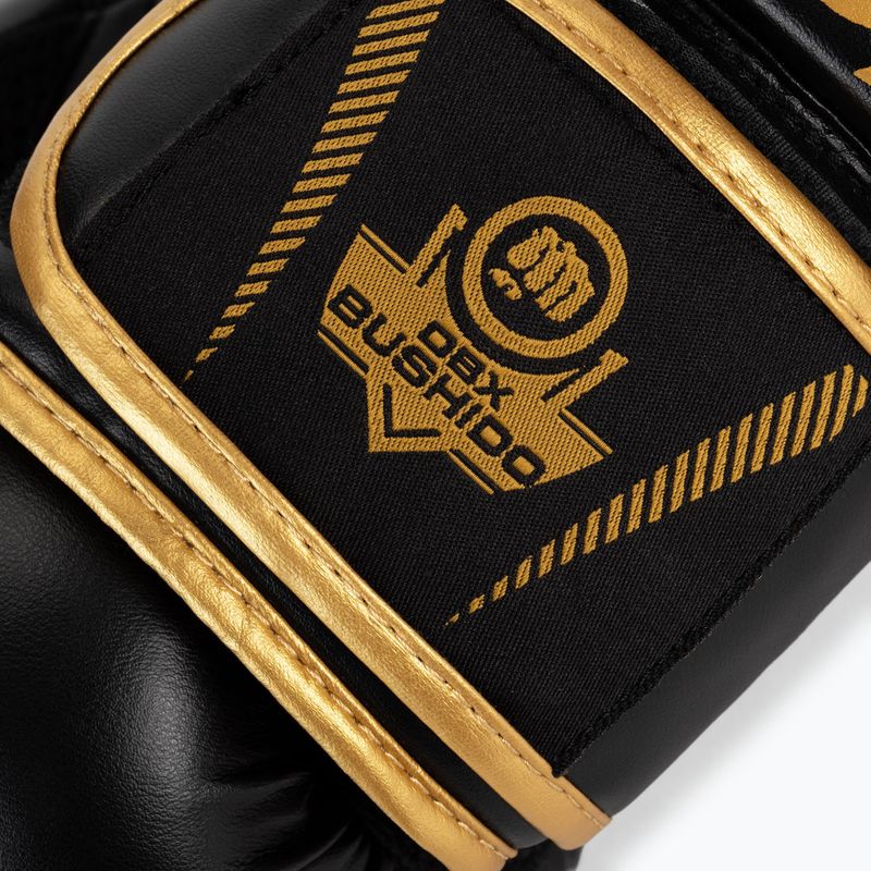 Boxhandschuhe DBX BUSHIDO "HAWK" Active Clima schwarz-gold B-2v17 5