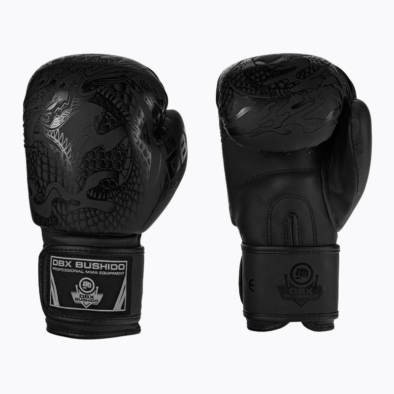 Boxhandschuhe DBX BUSHIDO "Black Dragon" schwarz B-2v18 3