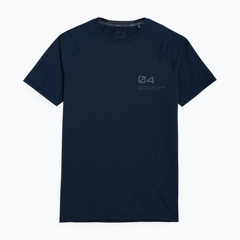 Herren 4F Trainings-T-Shirt navy blau 4FSS23TFTSM163-31S