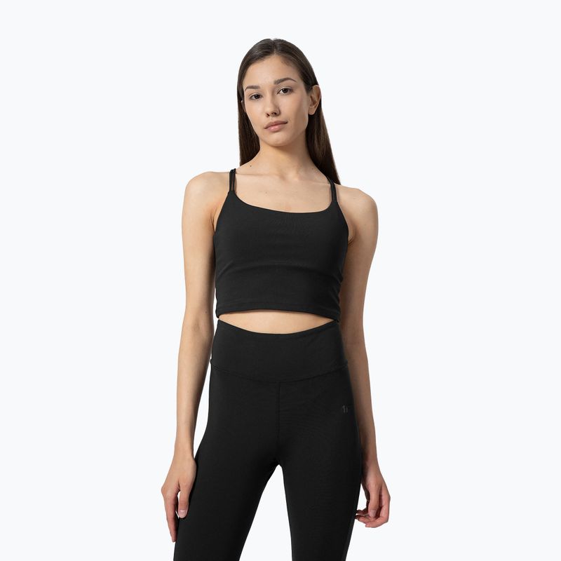 Damen Yoga-Top 4F schwarz 4FSS23TTSHF270-20S