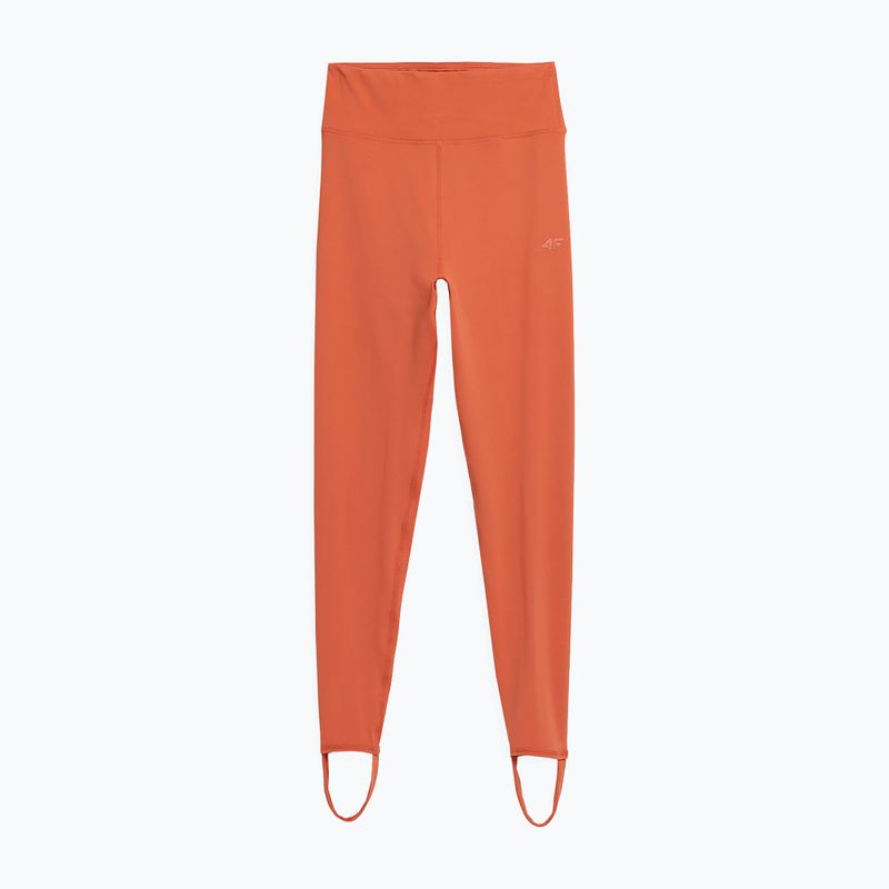 Damen Yoga-Leggings 4F orange 4FSS23TFTIF045-70S