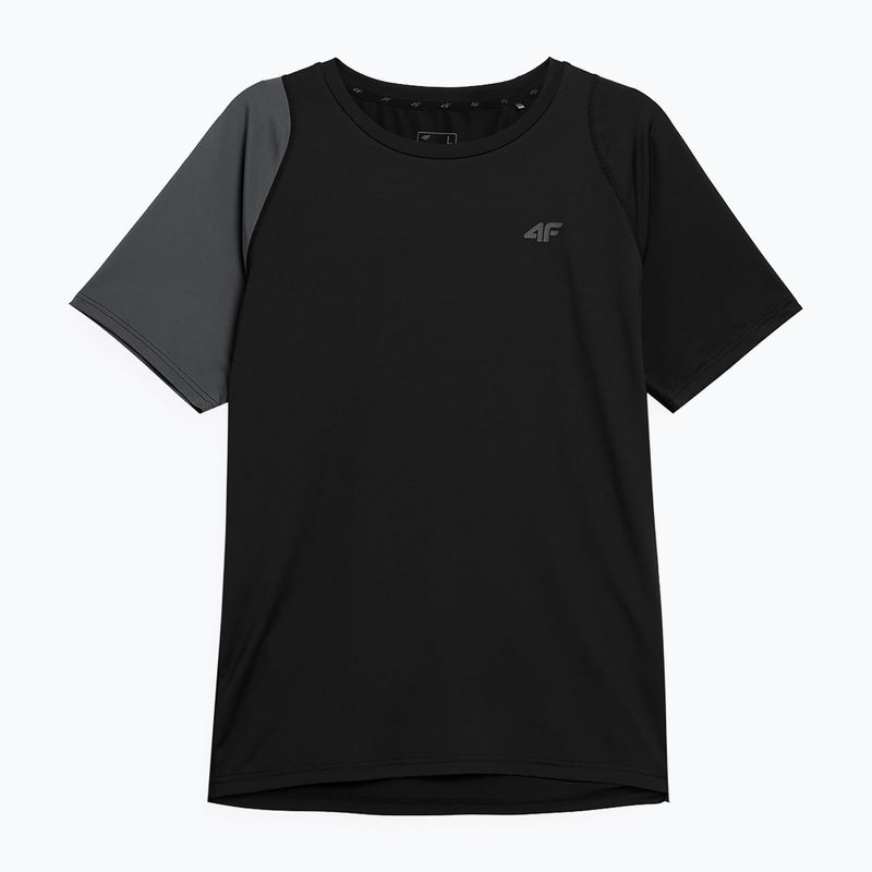 Herren Trainings-T-Shirt 4F schwarz-grau 4FSS23TFTSM405-20S