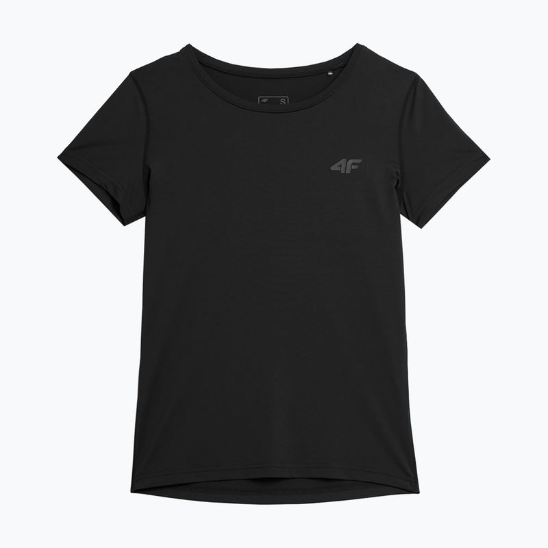 Damen-T-Shirt 4F F445 tiefschwarz