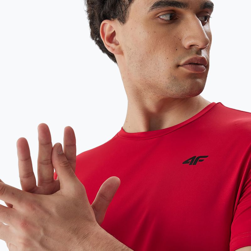 Herren Trainings-T-Shirt 4F M448 rot 5