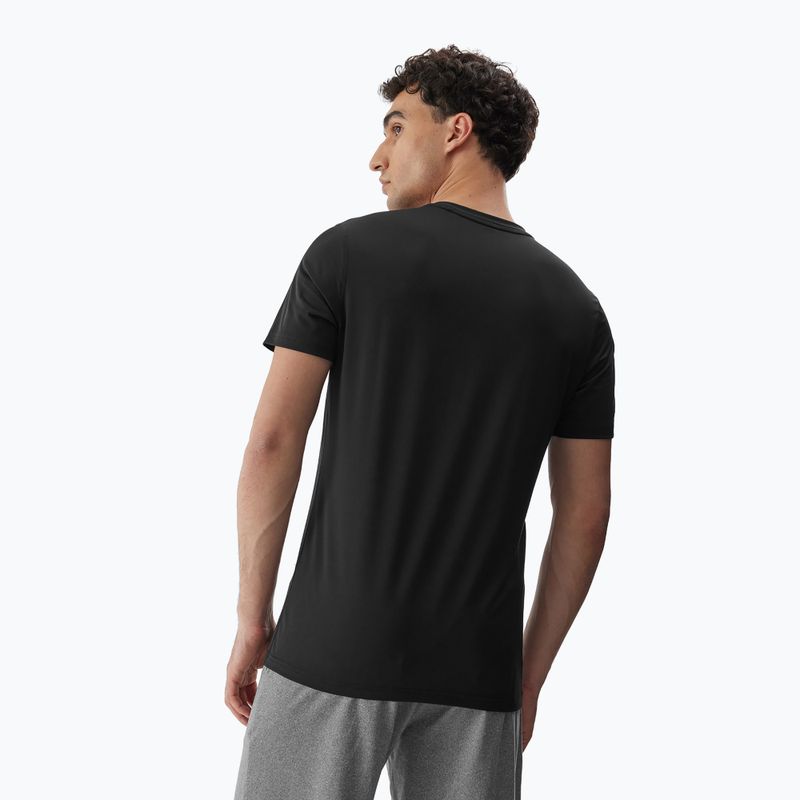 Herren-Trainings-T-Shirt 4F M448 tiefschwarz 2