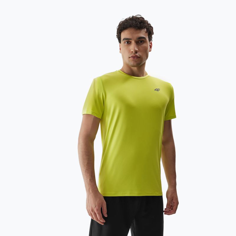 Herren-Trainings-T-Shirt 4F M448 kanarienvogelgrün