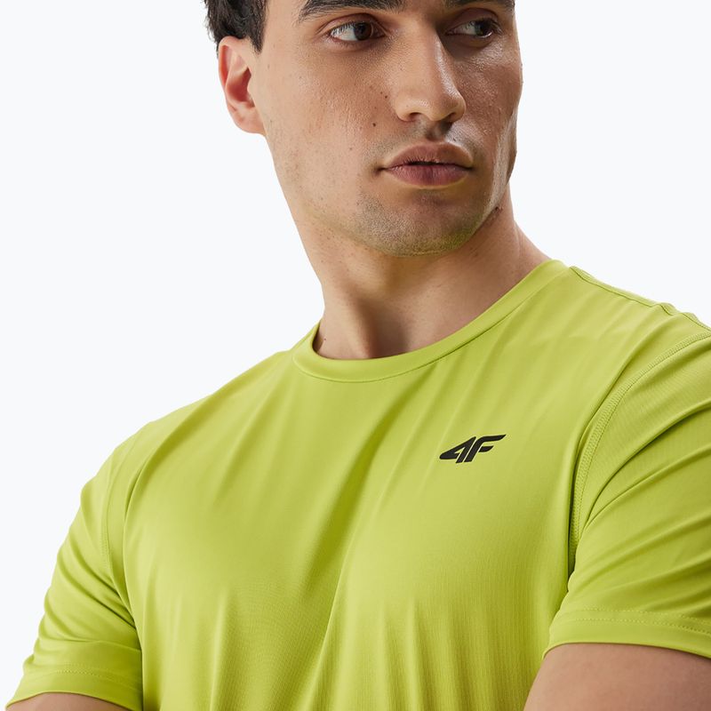 Herren-Trainings-T-Shirt 4F M448 kanarienvogelgrün