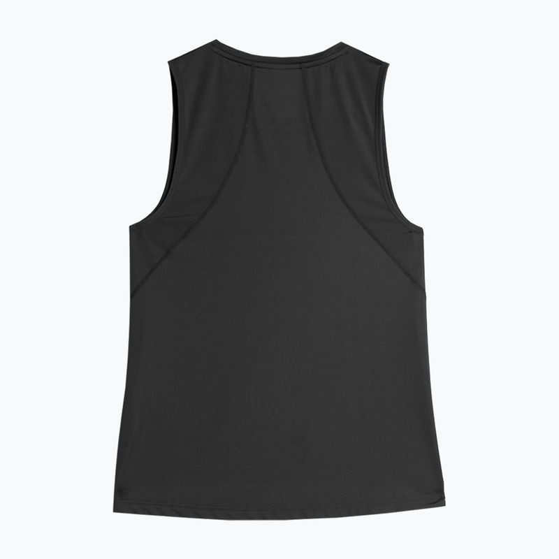 Damen Trainings-T-Shirt 4F F450 tiefschwarz 2