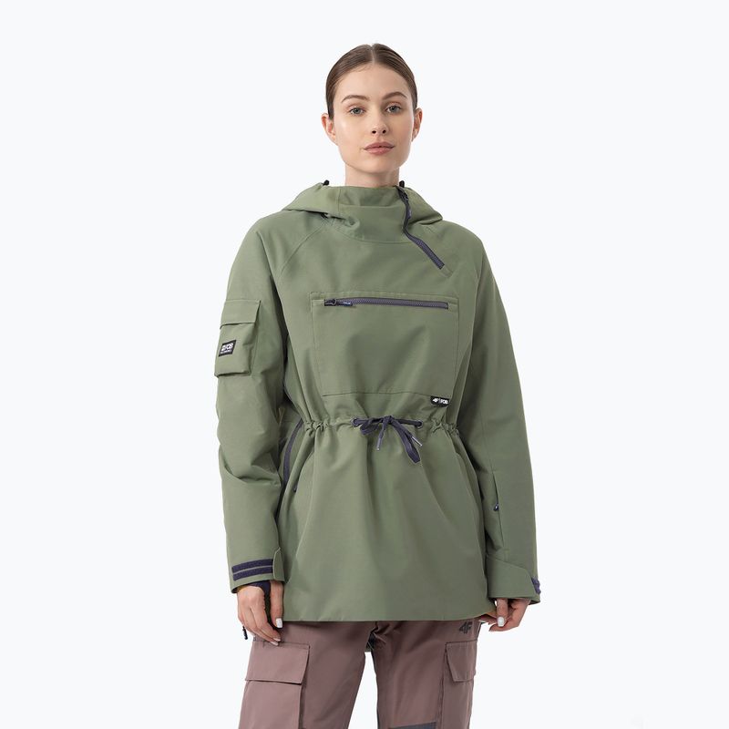 Damen-Snowboardjacke 4F F329 khaki