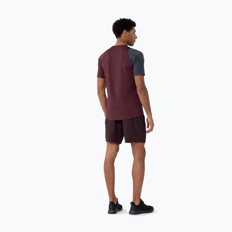 Herren-Shorts 4F M290 burgunderrot 2