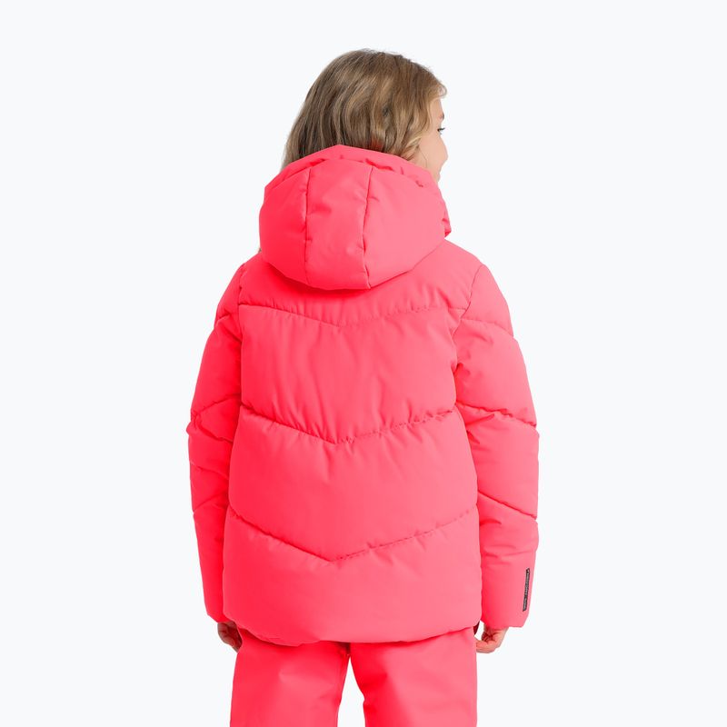 Kinder-Skijacke 4F F293 hot pink neon 2