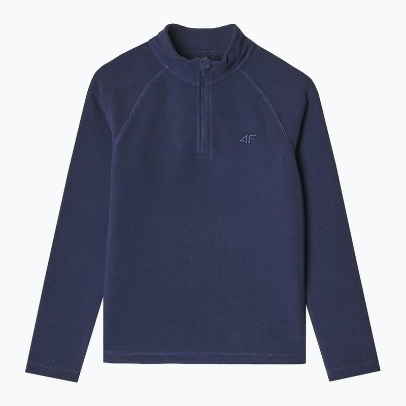 Kinder-Fleece-Sweatshirt 4F M050 navy blau