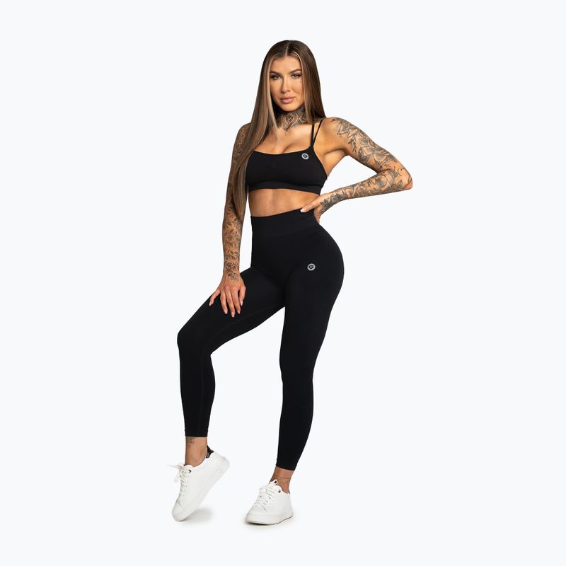 Damen-Leggings Gym Glamour Second Skin schwarz 2