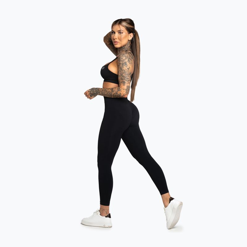 Damen-Leggings Gym Glamour Second Skin schwarz 3