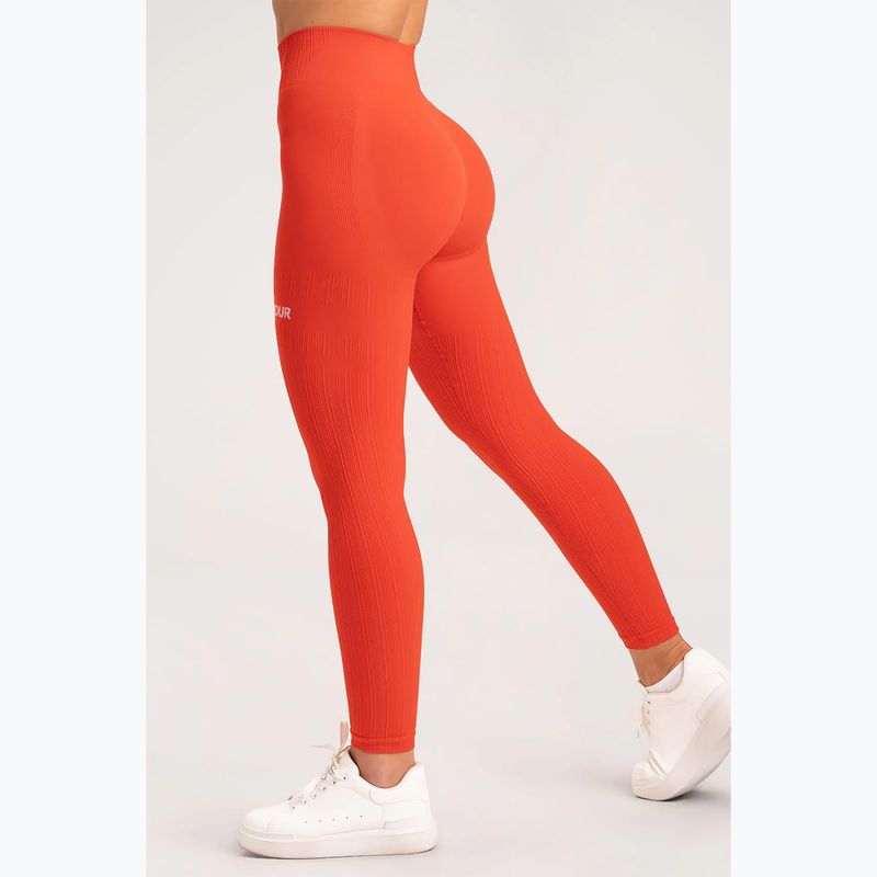 Women's Gym Glamour Push-up Leggings orange 369 20