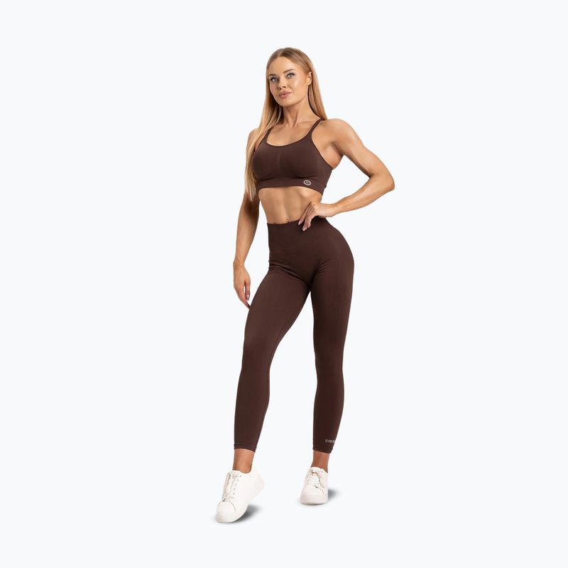 Women's Gym Glamour Push-up Leggings braun 370 2