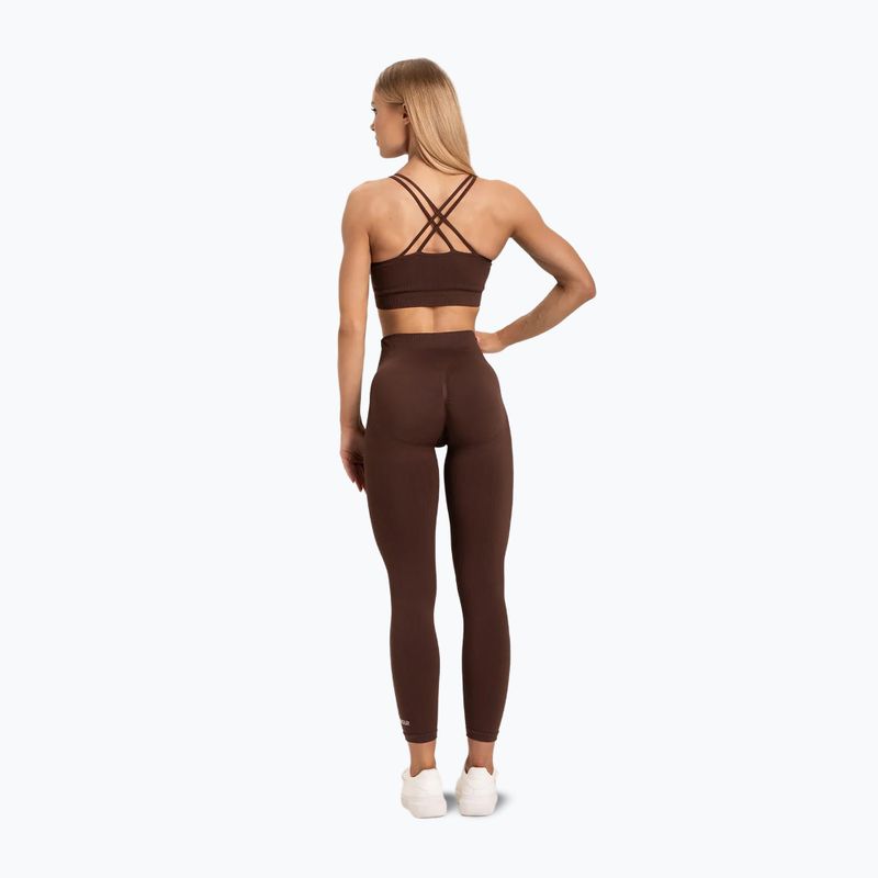 Women's Gym Glamour Push-up Leggings braun 370 4