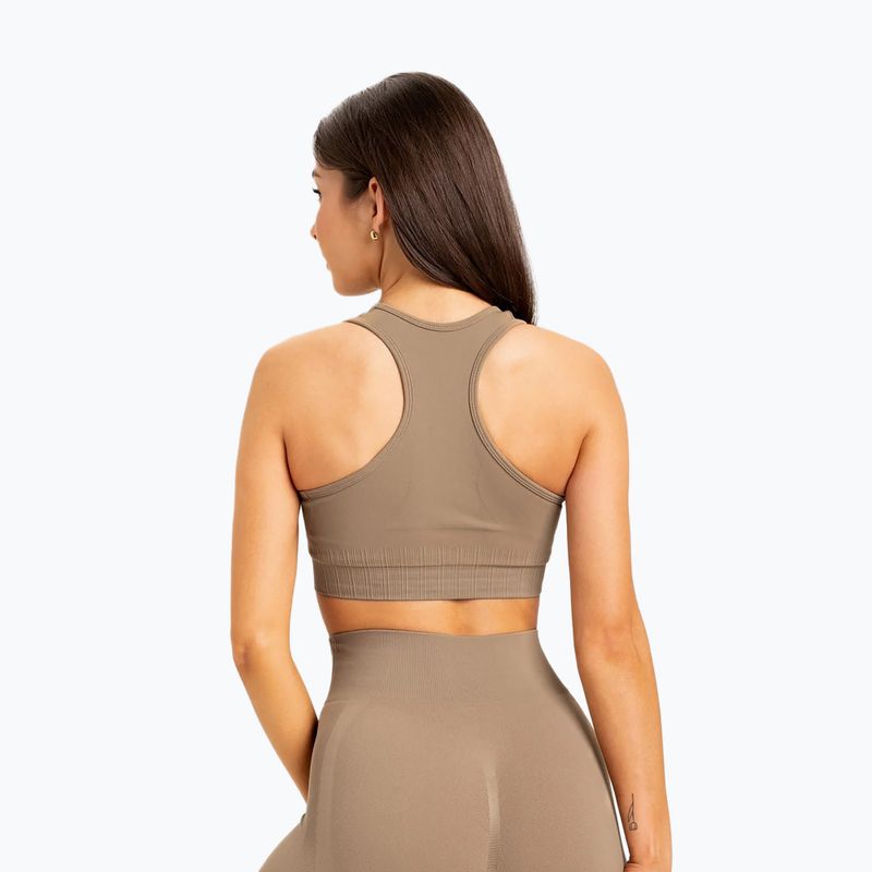 Damen Trainings-BH Gym Glamour push up beige 320 2