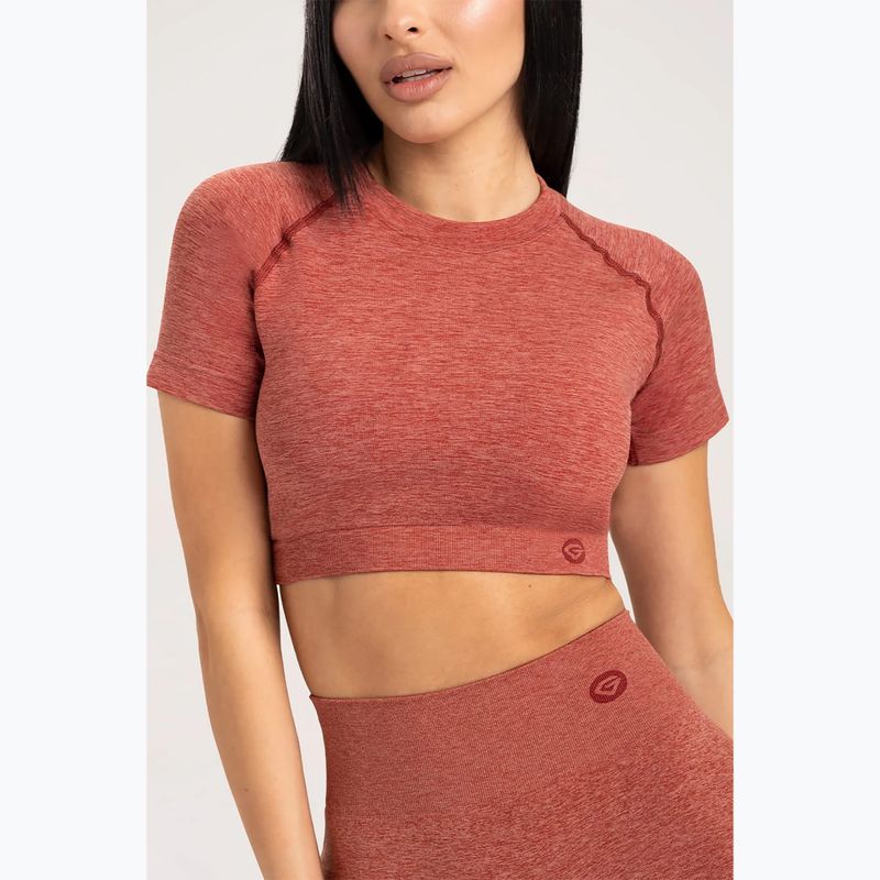 Trainingsshirt Damen Gym Glamour Seamless Rashguard cherry 3