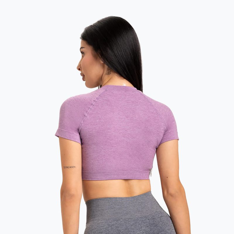 Trainingsshirt Damen Gym Glamour Seamless Rashguard lilac 2