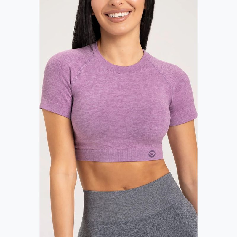 Trainingsshirt Damen Gym Glamour Seamless Rashguard lilac 3