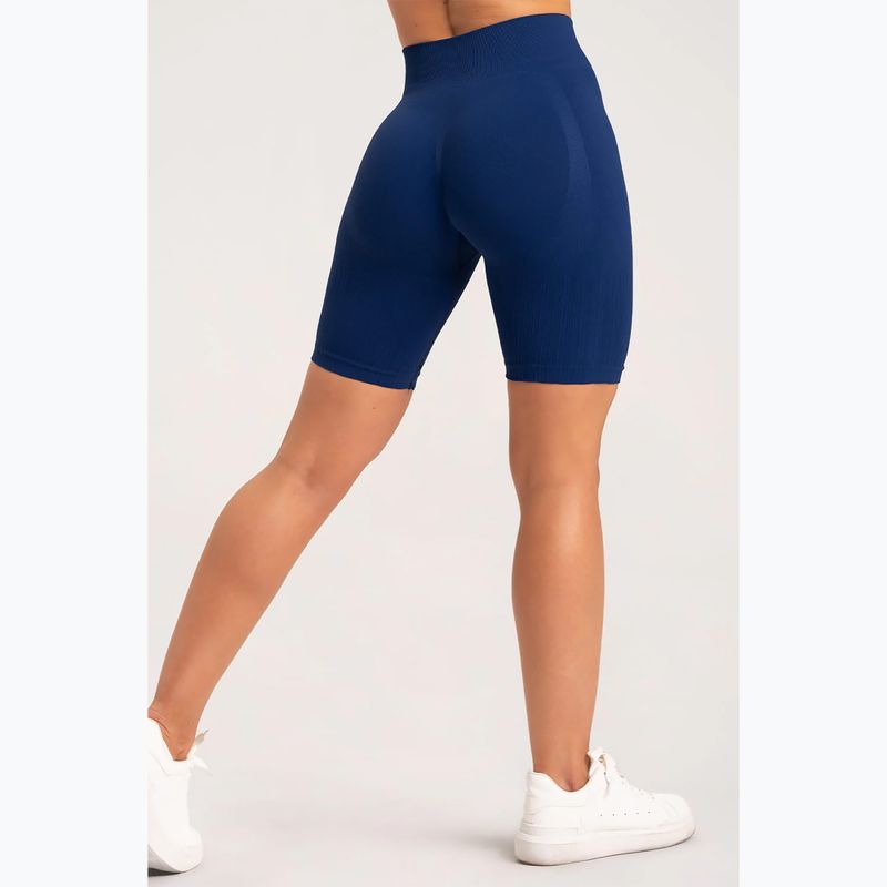 Damen Trainingsshorts Gym Glamour Bikery push up blau 317 13